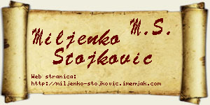 Miljenko Stojković vizit kartica